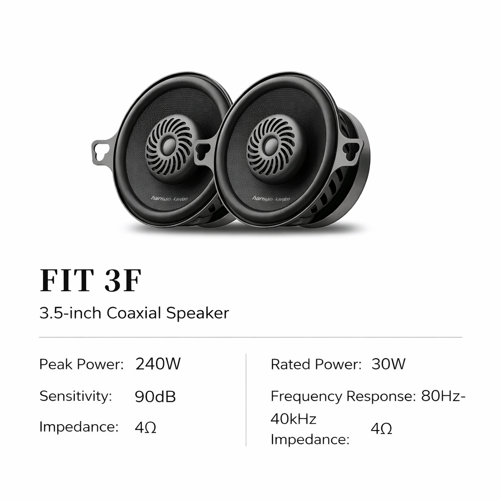 Harman Kardon FIT 3F 3.5" Coaxial Car Speakers