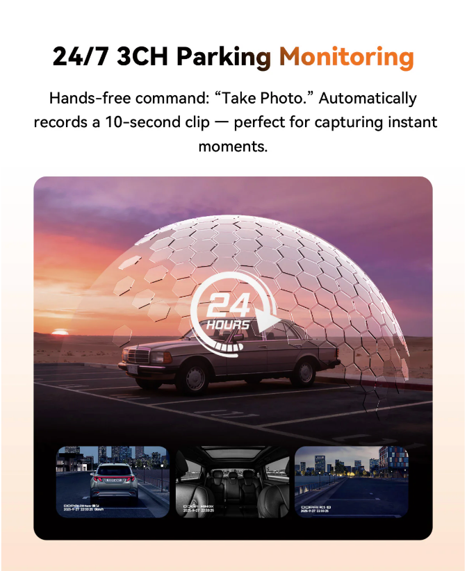 DDPAI Z90 Master 4K 3-Channel Dash Cam – STARVIS 2, GPS, 24/7 Parking Mode