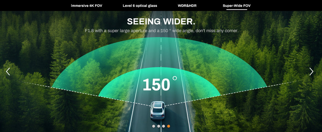 L3pro 4K UHD Front & 1080P Rear Dash Camera with GPS