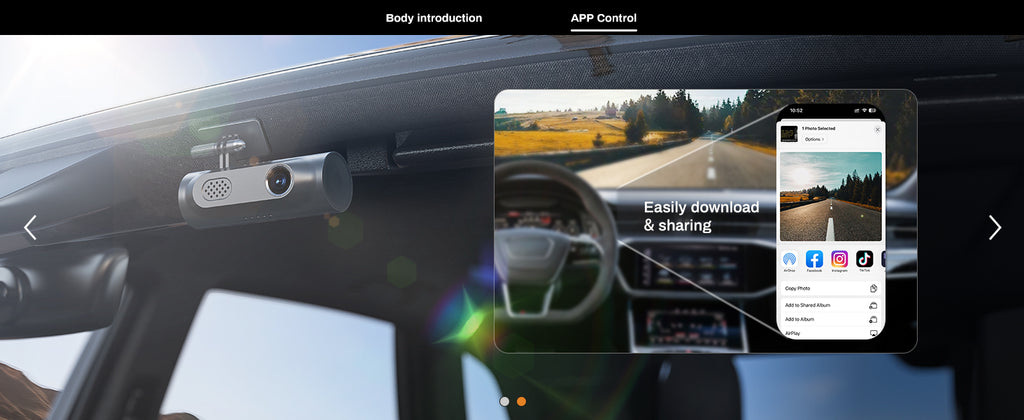 L3pro 4K UHD Front & 1080P Rear Dash Camera with GPS
