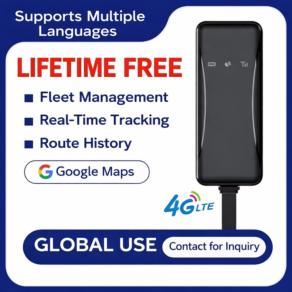4G Hardwire GPS Tracker – No Subscription Fees, Real-Time Car Tracking, Plug & Play Vehicle Locator with USB Charger & Mobile App