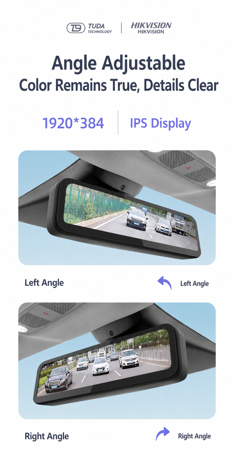 T9 Tesla Streaming Media Rearview Mirror | IPS Anti-Glare Smart Rear View System with Hikvision Camera