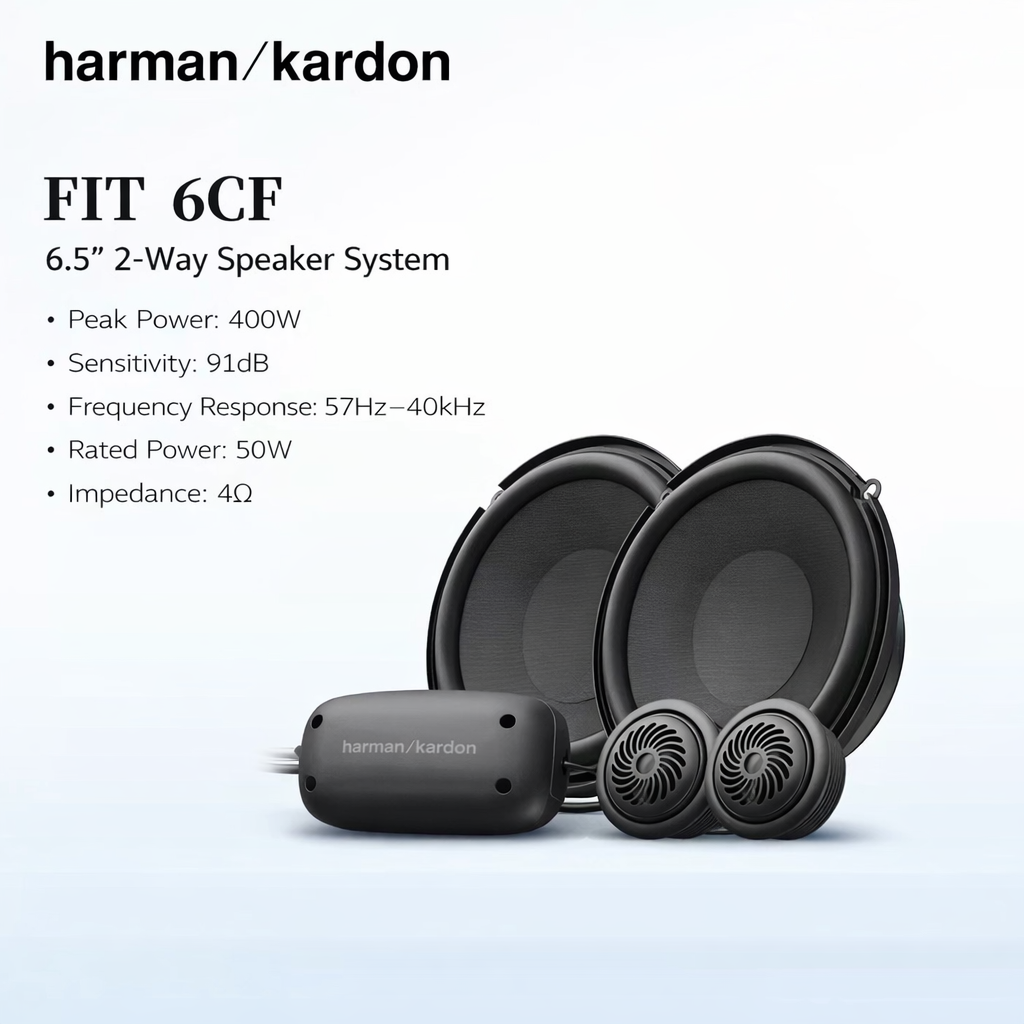 Harman Kardon FIT 6CF 6.5" 2-Way Component Car Speaker System