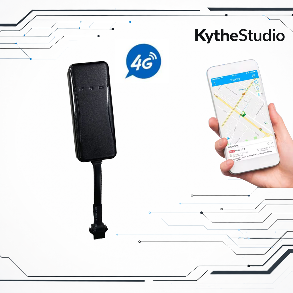 4G Hardwire GPS Tracker – No Subscription Fees, Real-Time Car Tracking, Plug & Play Vehicle Locator with USB Charger & Mobile App