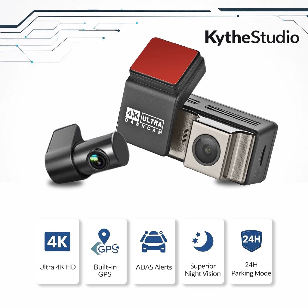 A2pro 4K UHD Front & 2K Rear Dash Camera with GPS