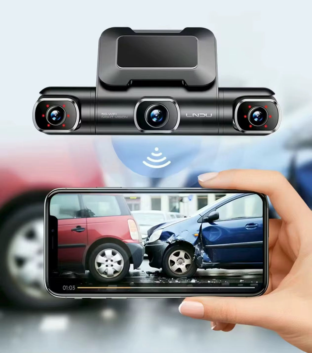 AZDOME M660 Max 4 Channel Dash Cam with 128GB eMMC, 5G WiFi, GPS & 360° Parking Surveillance