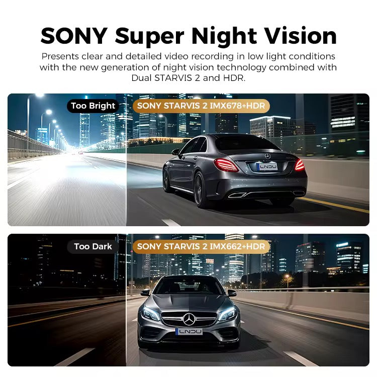 AZDOME V820 Dual Dash Cam – 4K Front + 1080P Rear, Sony STARVIS 2, Dual HDR, 4G LTE & GPS Monitoring