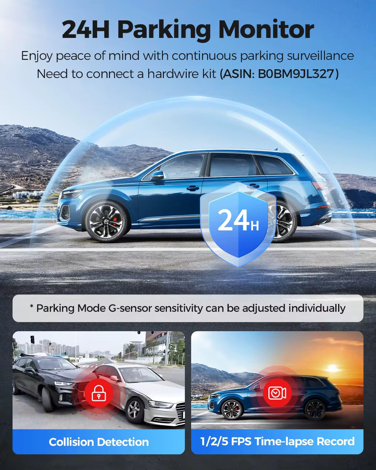 AZDOME PG17 Pro 4K Mirror Dash Cam with Sony STARVIS 2