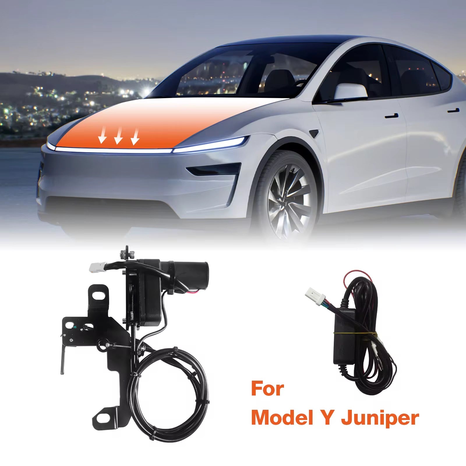 Tesla Model Y Frunk Soft Close Electric Lock Kit– Hands-Free Automatic Frunk Locking
