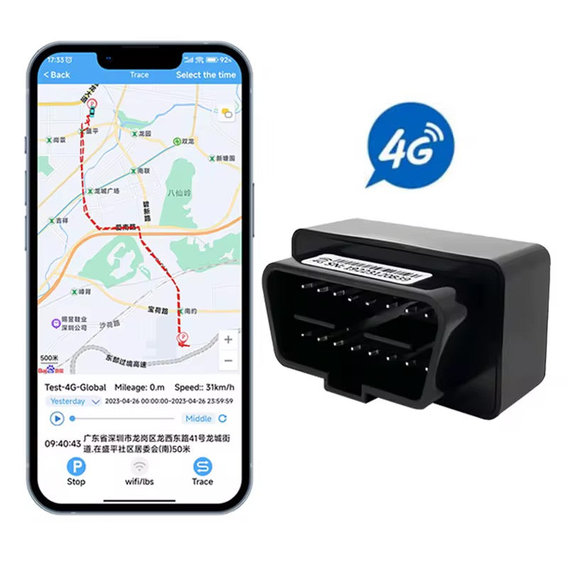4G OBD GPS Tracker for Vehicles – Real-Time Tracking, No Subscription Fees, Plug & Play Car Tracker with App & Global Coverage