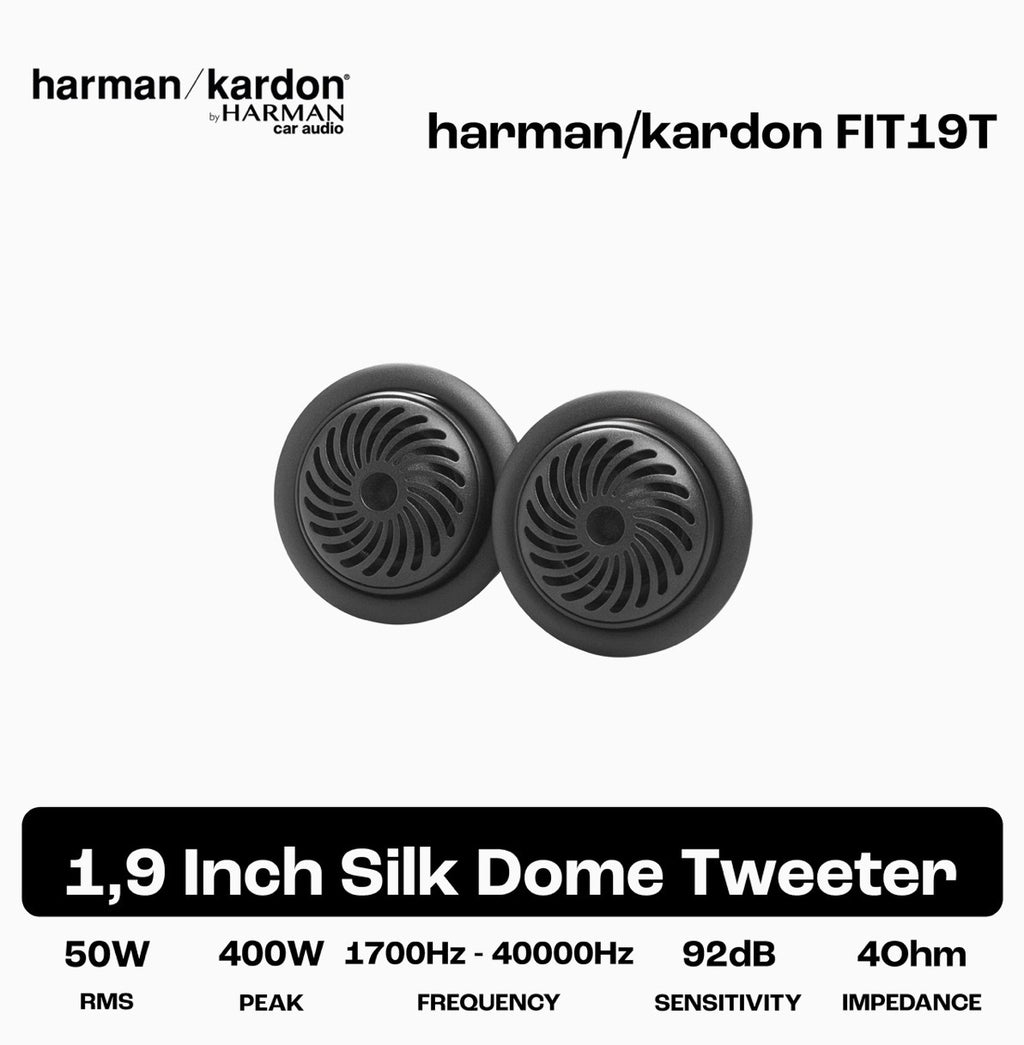Harman Kardon FIT 19T 3/4” Car Tweeter – 400W Hi-Res Audio Upgrade