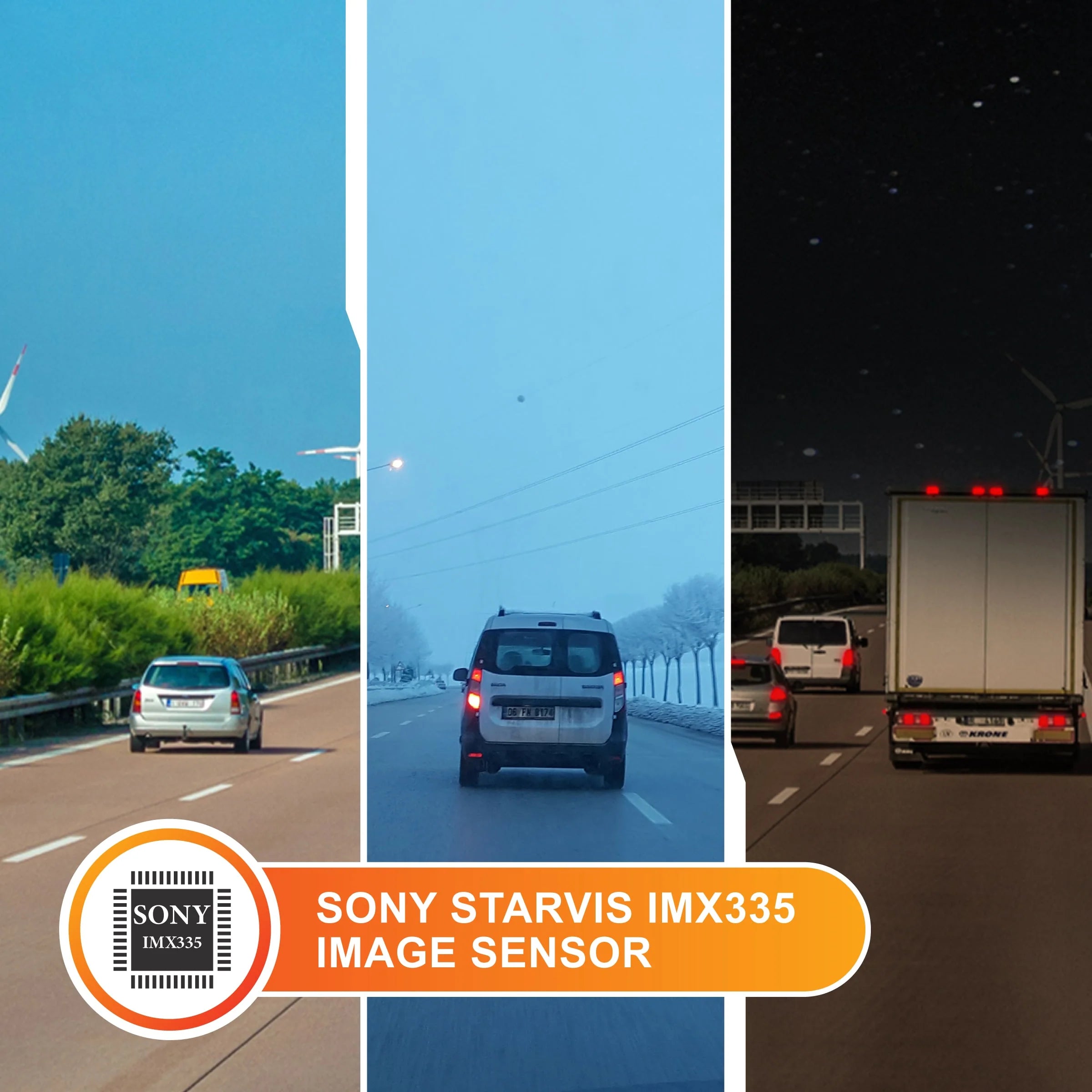 A11pro 4K UHD Front & 1080P Rear Dash Camera with GPS