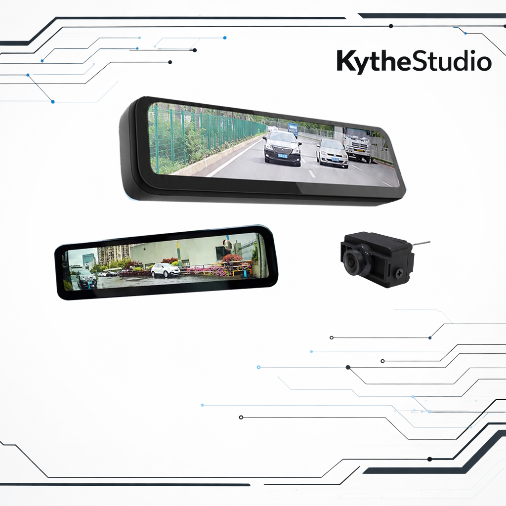 T9 Tesla Streaming Media Rearview Mirror | IPS Anti-Glare Smart Rear View System with Hikvision Camera