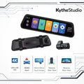 N8pro 10” Mirror Dash Cam 4K + 1080P – Dual Lens, ADAS, WiFi, Night Vision, G-Sensor